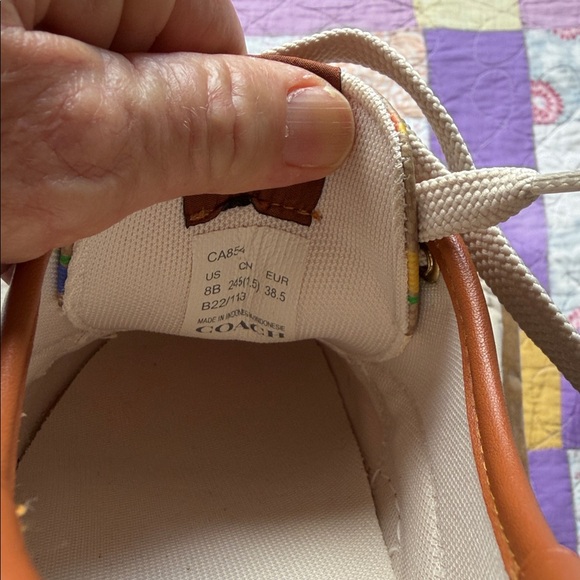 Coach Rainbow Signature Canvas Low-Top Sneakers - Picture 13 of 13